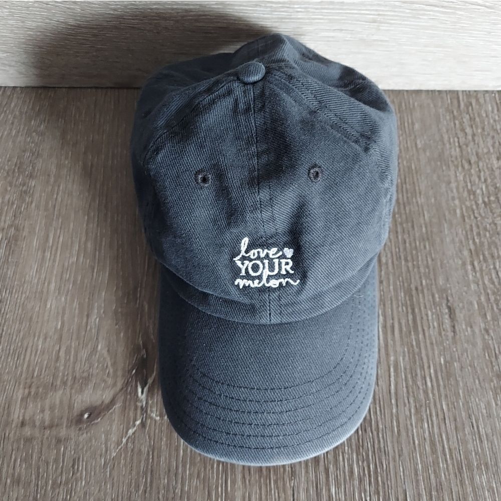Love your Melon Black Faded Dad Hat Cap Adjustable Strap - Picture 2 of 6